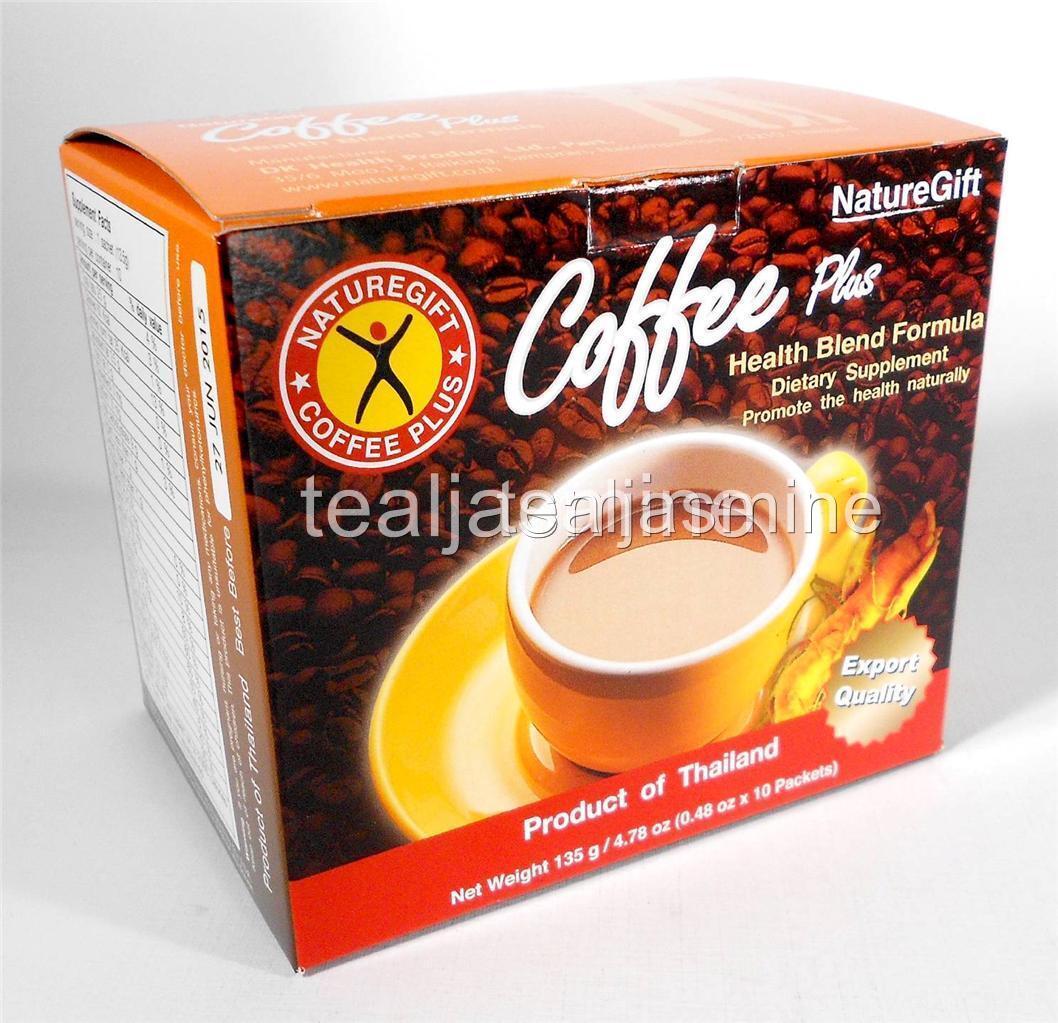 Nature Gift COFFEE PLUS with Fiber Ginseng Instant Coffee Factory Case of 40