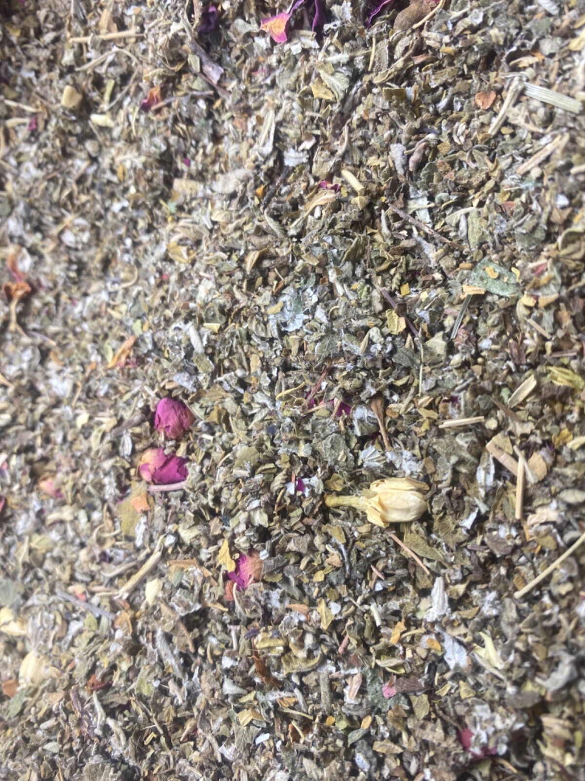 No.71 Herbal Blend Mix- tulsi holy basil jasmine rose raspberry mullein damiana