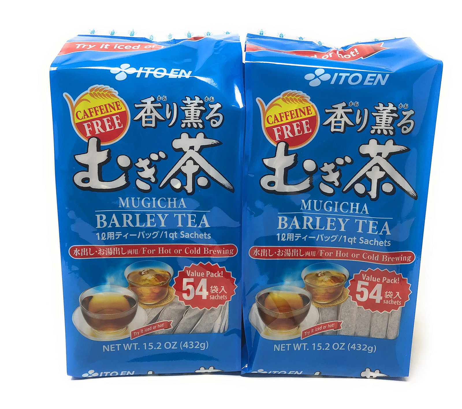 ITO EN Japanese Barley Tea Kaori Kaoru (Aromatic) Mugichae Tea COLD/HOT 108 Bags