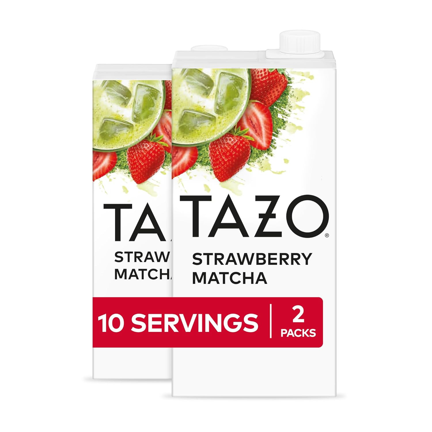 TAZO Strawberry Matcha Latte Concentrate, Sweetened Green Tea and Matcha Flavor,