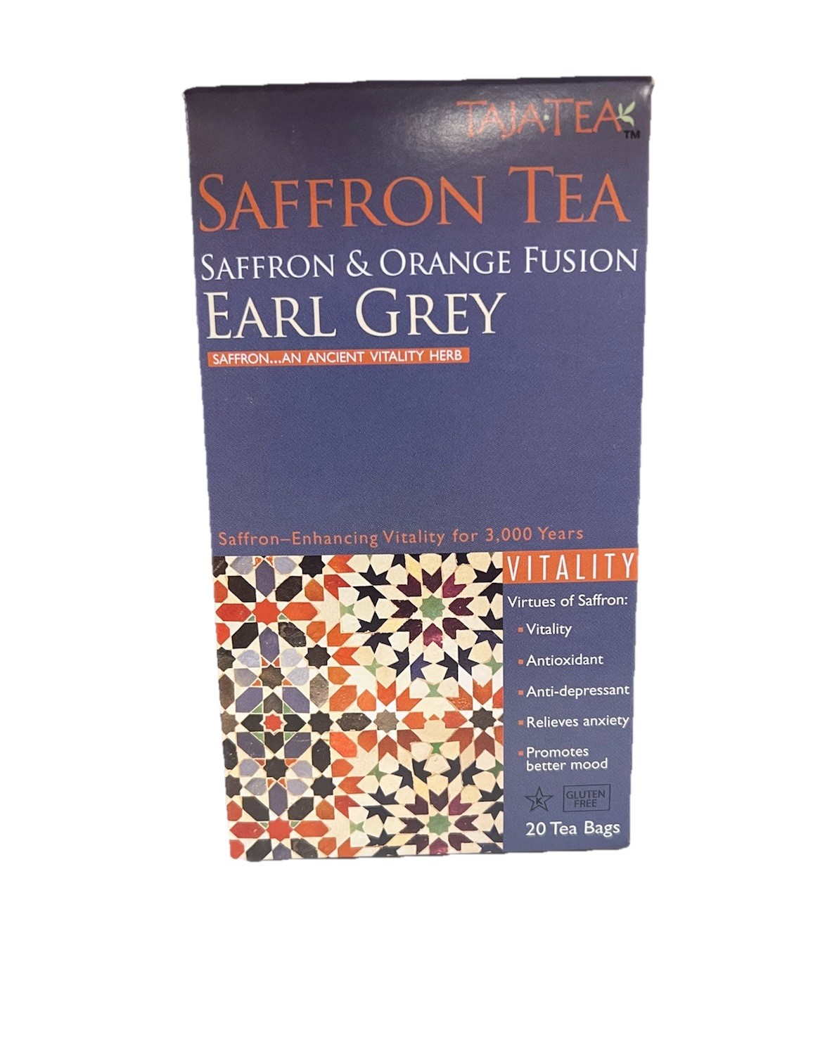 Saffron Infused Premium Earl Grey Tea, (Pack Of 2)