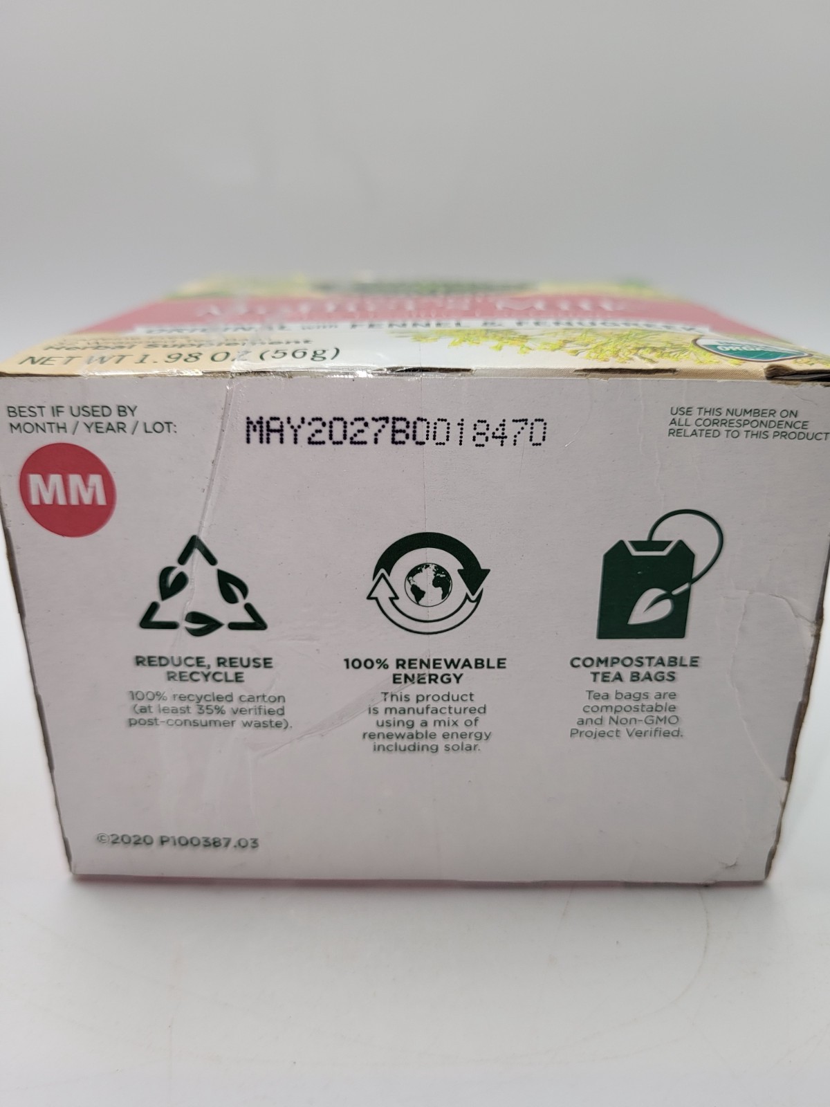 Traditional Medicinals Organic Mothers Milk Herbal Tea 32 Count Bags 05/2027