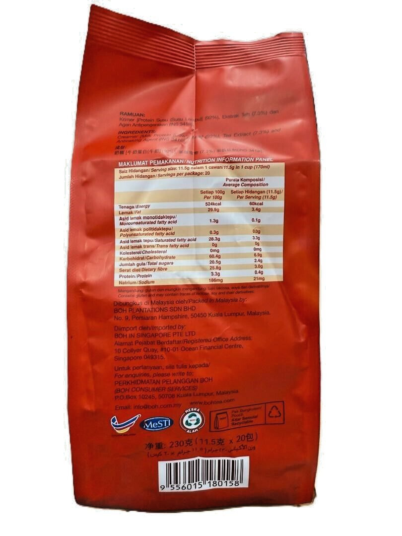BOH Instant Tea Mix 2 In 1 Tea & Creamer 20s x 11.5g – 1 Pack
