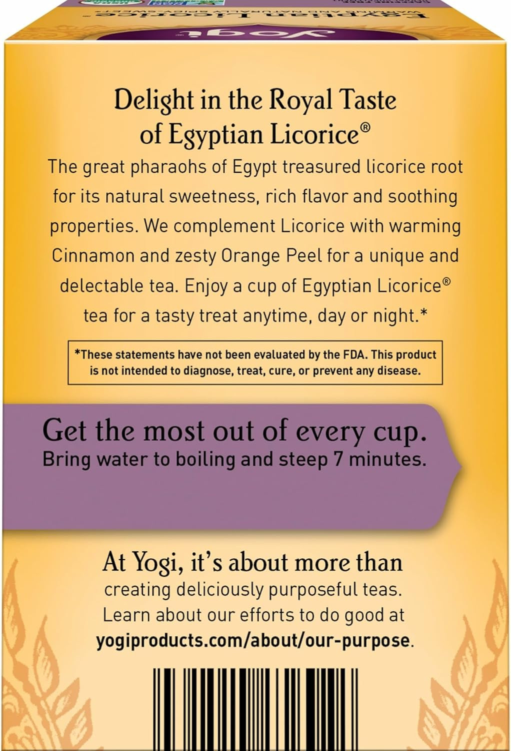 Tea Egyptian Licorice Tea – 16 Tea Bags per Pack (4 Packs) – Organic Licorice Te