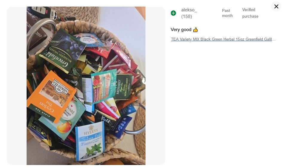 TEA Variety MIX Black Green Herbal 15oz Greenfield Galil Hyleys & more 120+ bags