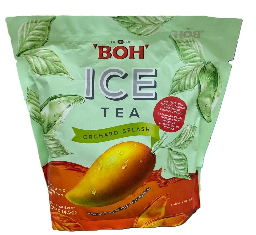 Boh Ice Tea Instant Mix Orchard Splash Vit C L/Sugar 20s x 14.5g – 1 Pack