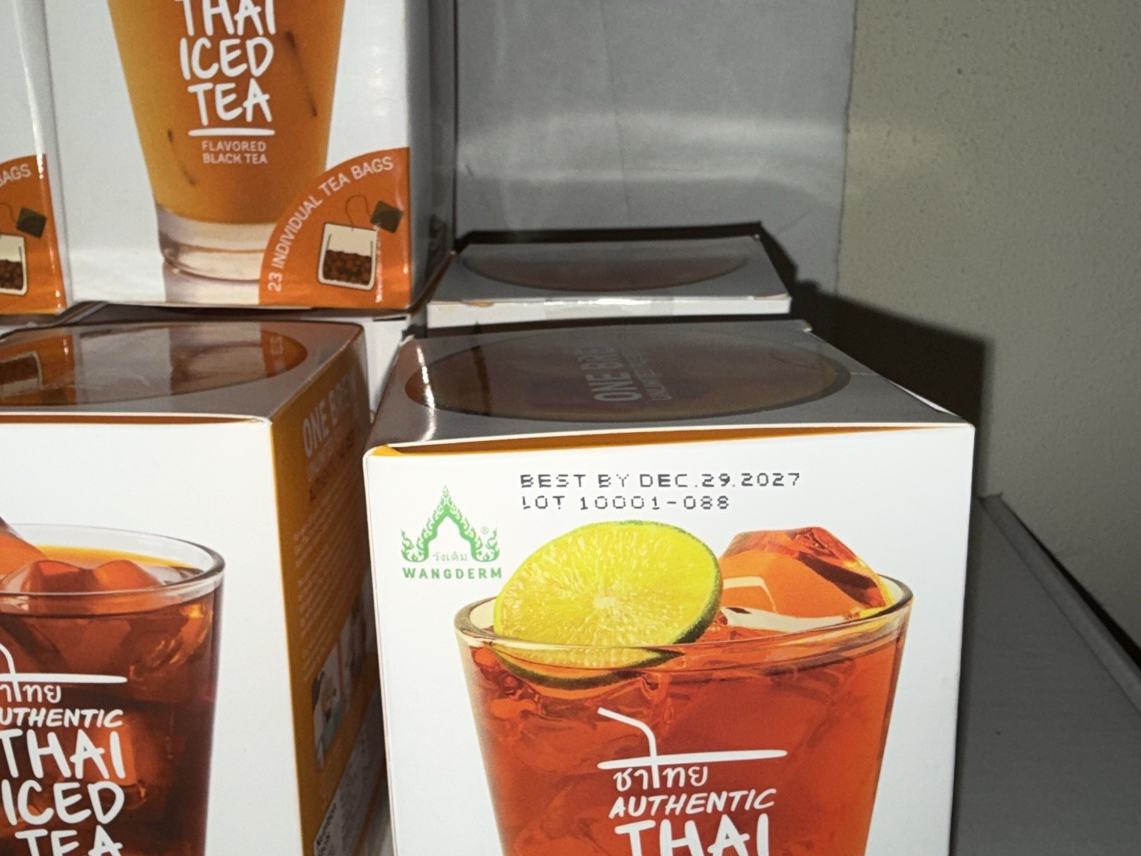 (10) boxes WANGDERM Thai Iced Tea Bags flavored Black Tea