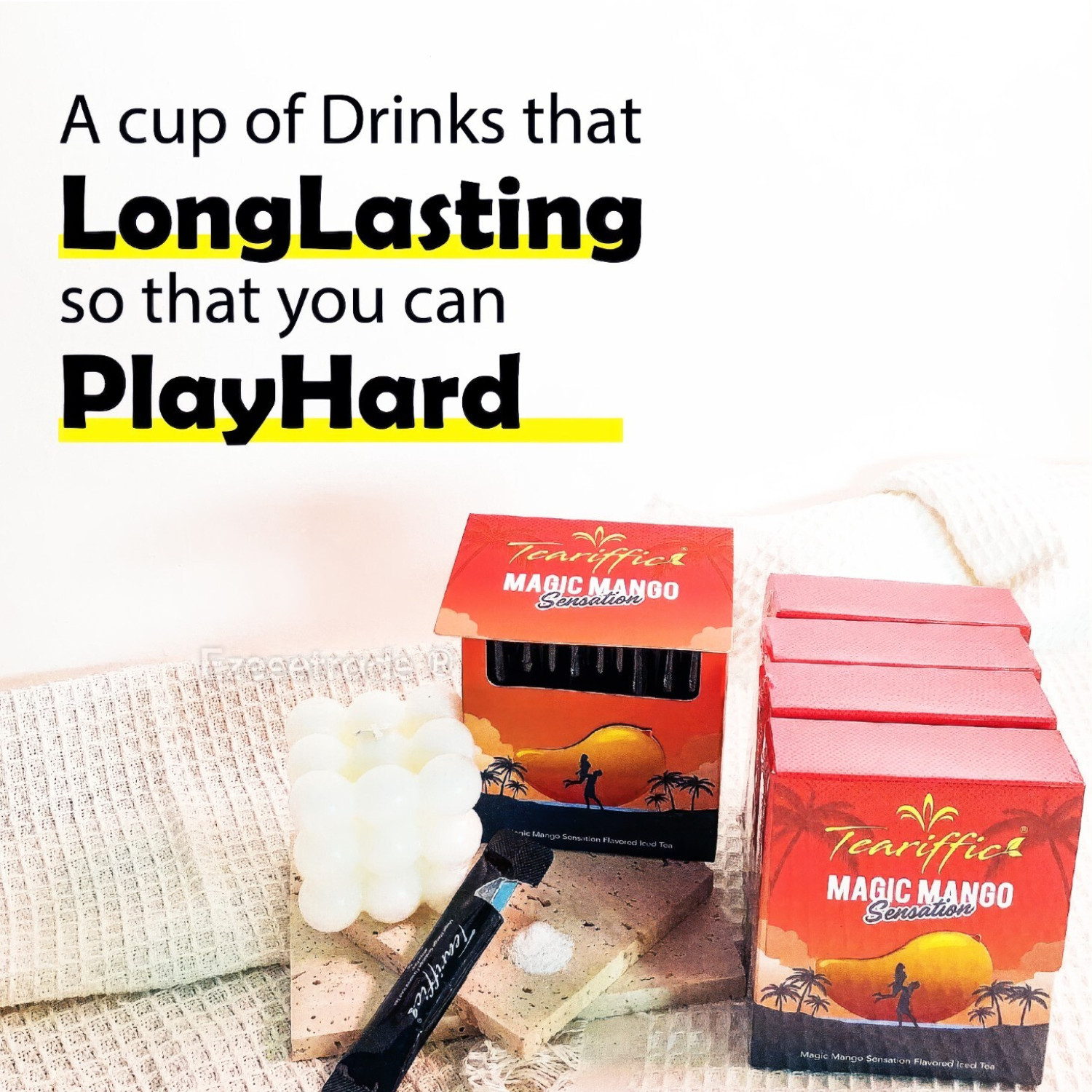 TEARIFFIC Magic Mango Sensation Sexual Men Herb Energy Coffee Tea Boost Sachets