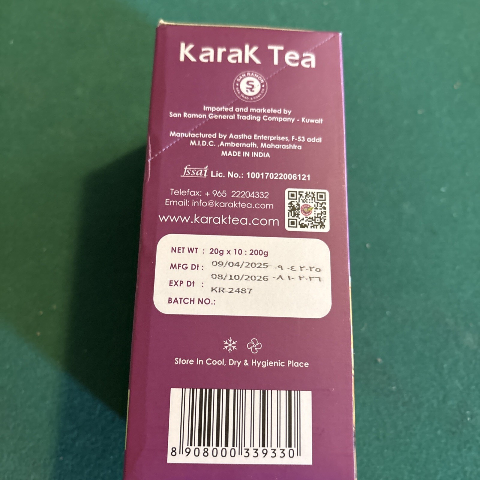 Karak Tea with Cardamom 10 Packs