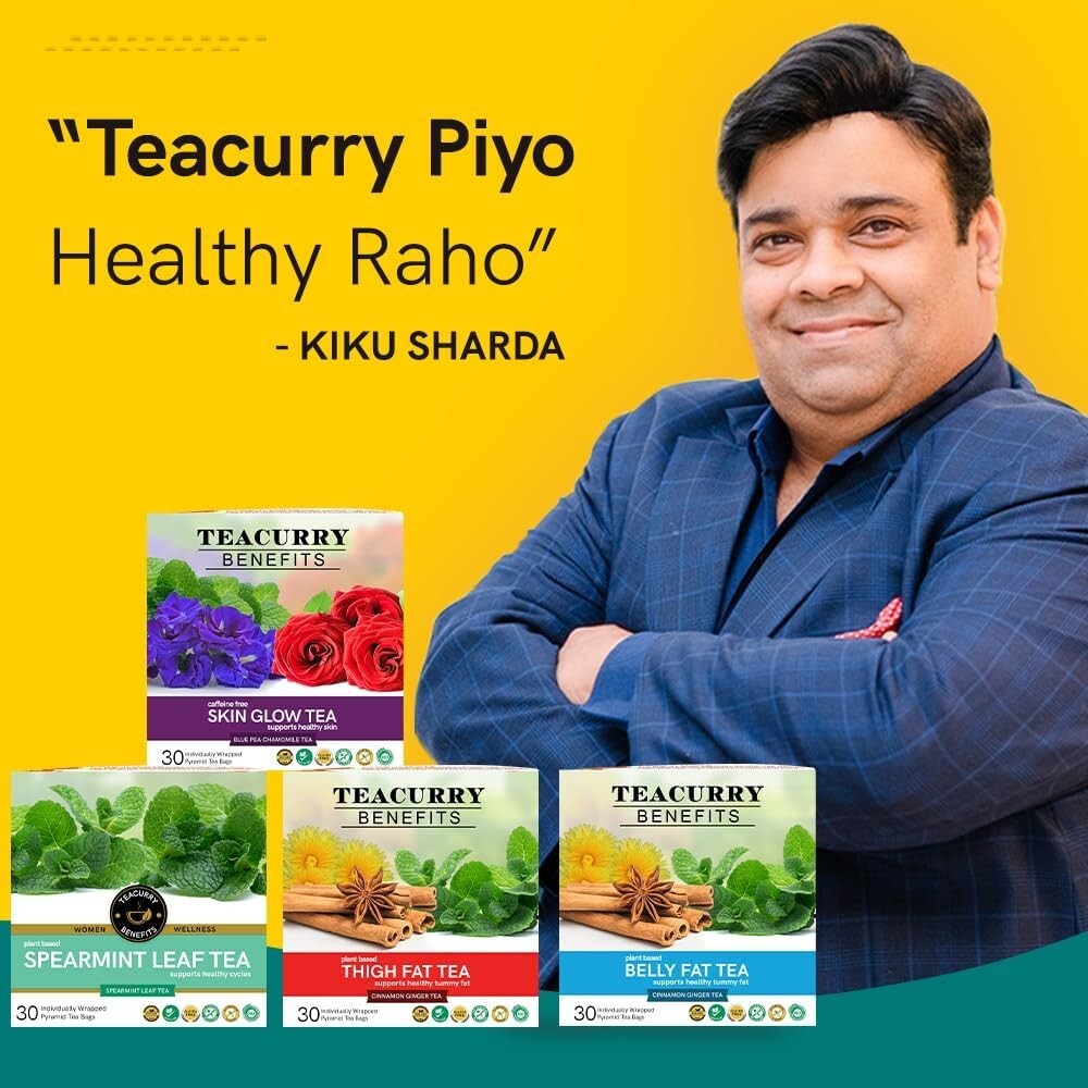TEACURRY Fatty Liver Tea (1 Month Pack, 30 Tea Bags) – Helps With Fatty Liver