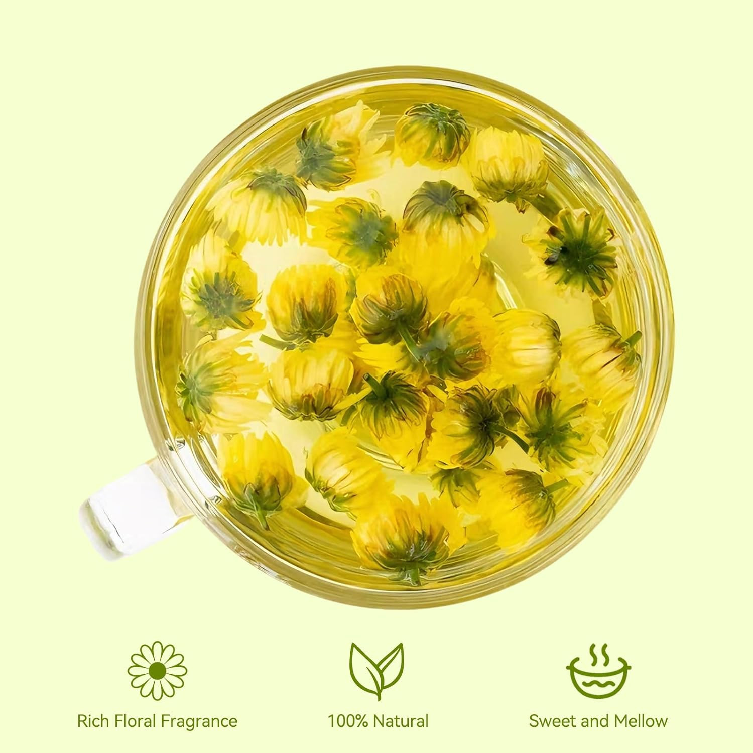 Chrysanthemum Tea, Chinese Chrysanthemum Herbal Flower Tea Loose Leaves, Dried C