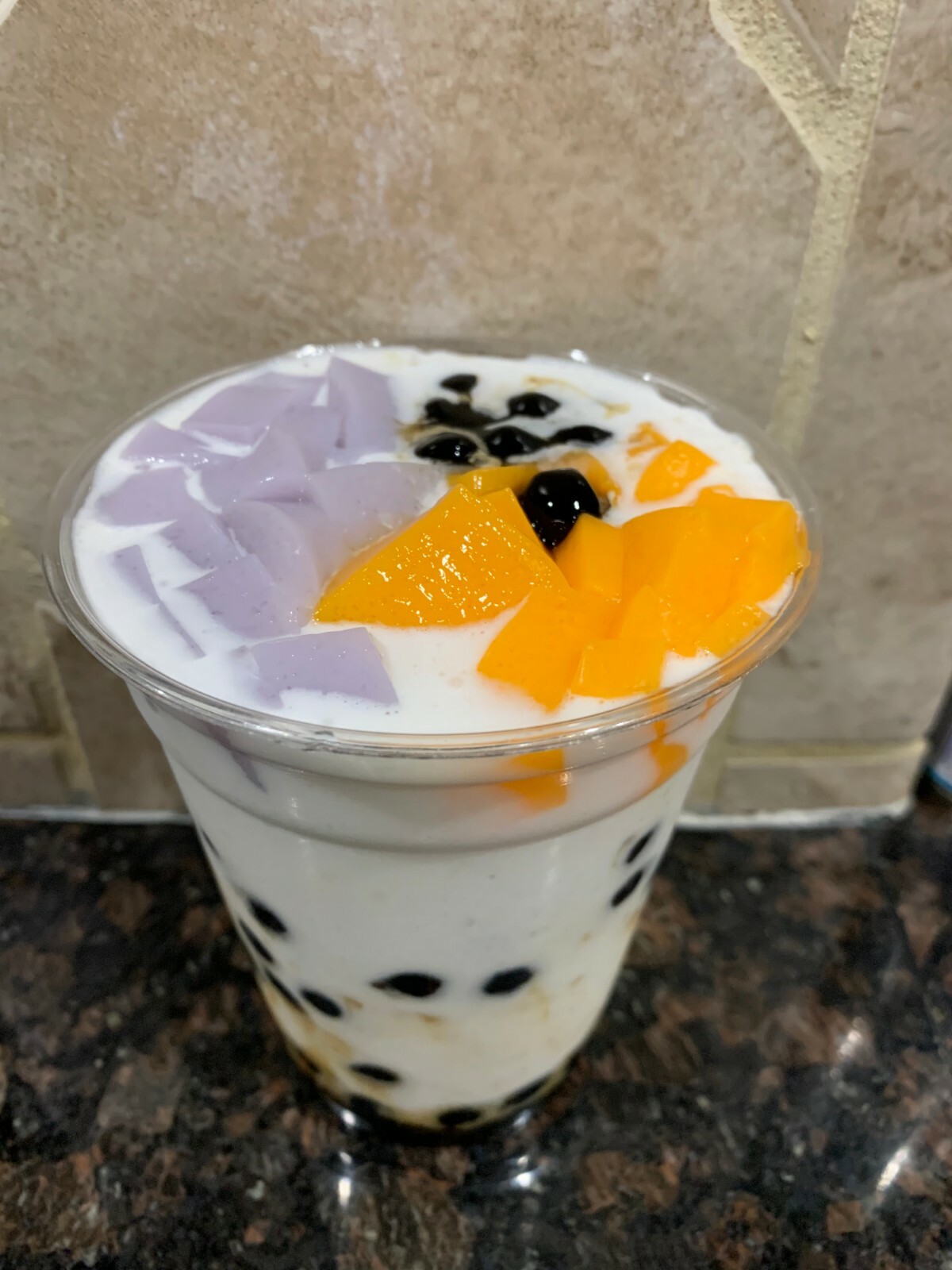 Deluxe TARO Powder Taro PUDDING Boba Bubble Tea Tapioca Pearls Milk Tea DIY KIT
