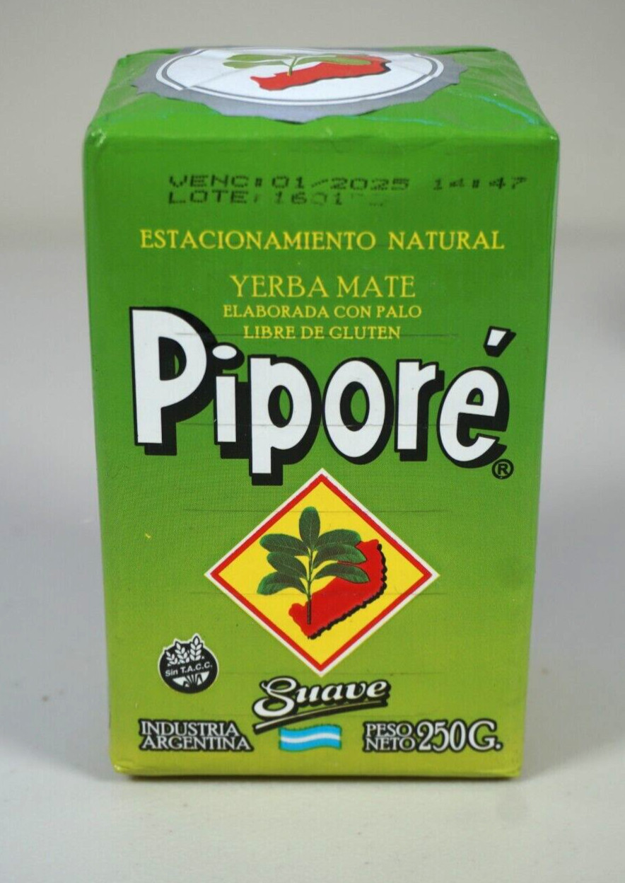 250 Gram Yerba Mate Pipore The Original Traditional drink Pure Hierba Herbal