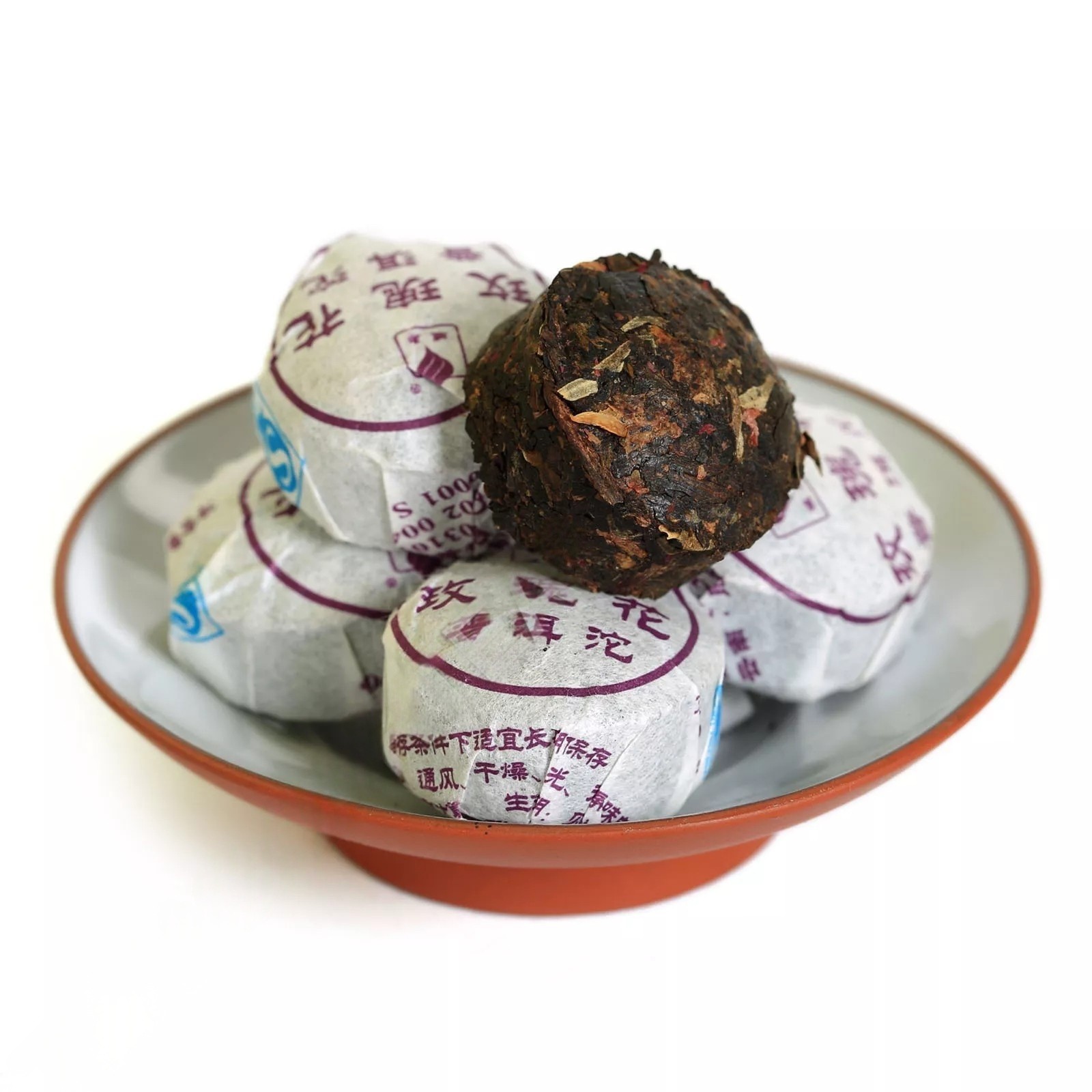 2015 yr Red Rose Flower Flavor Mini Ripe Tuo Cake puer Pu’er Pu erh Tea 80PCS