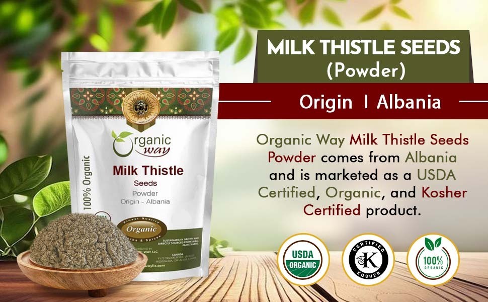 Milk Thistle Seeds Powder (Silybum Marianum) – Herbal Tea | European