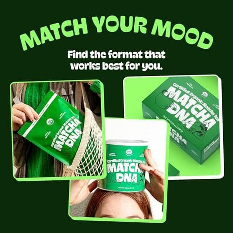 Matcha Teabags Matchadna Certified Organic Matcha Green Tea by – 100 Teabags