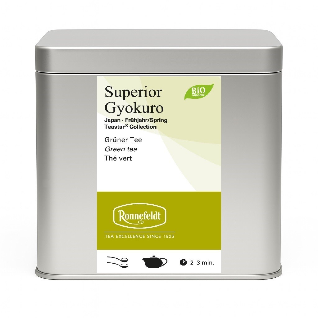 Ronnefeldt TeaStar Collection – Superior Gyokuro (Organic) – 100 g + Display Tin