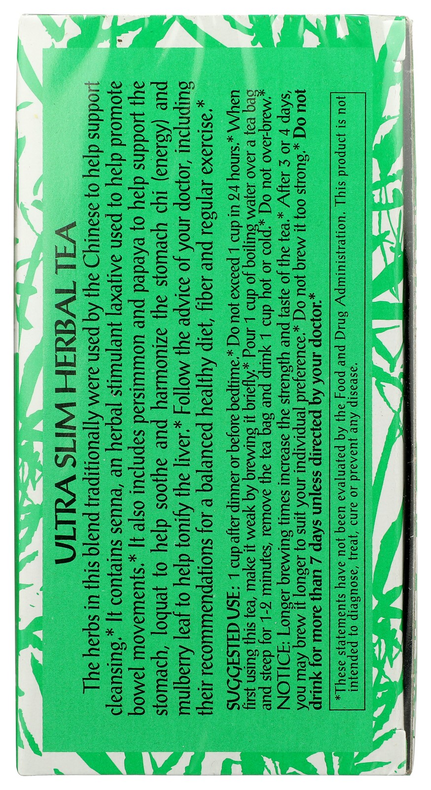 Ultra Slim Herbal Tea By Triple Leaf With White Mulberry Seeds 3 Pack