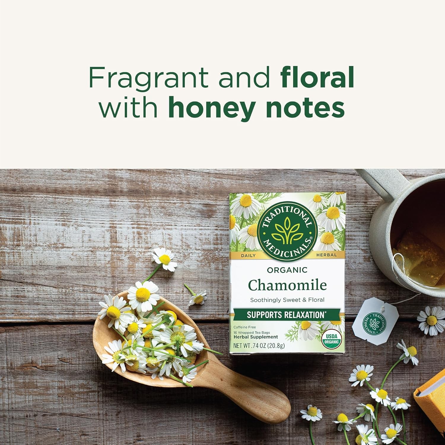 Traditional Medicinals Organic, Chamomile Tea – Supports Stress Relief and Relax