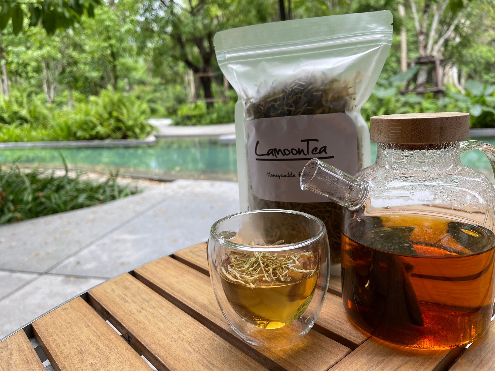 HoneySuckle Flower Dried Herb Herbal Powder Tea Stamen Pollen | LAMOON TEA