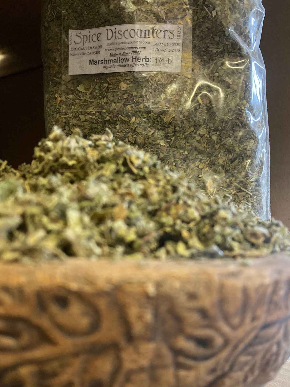 MARSHMALLOW Leaf Herb WHOLESALE Organic tea cut oz 1 2 4 5 8 10 12 lb pounds