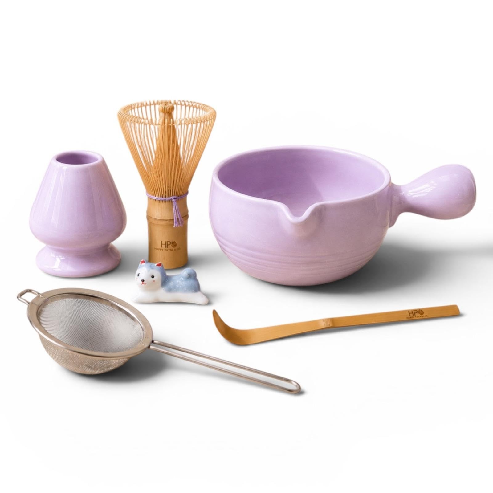 Matcha Bowl Set 12-14 oz with Handle & Spout – Complete Kit for Beginners