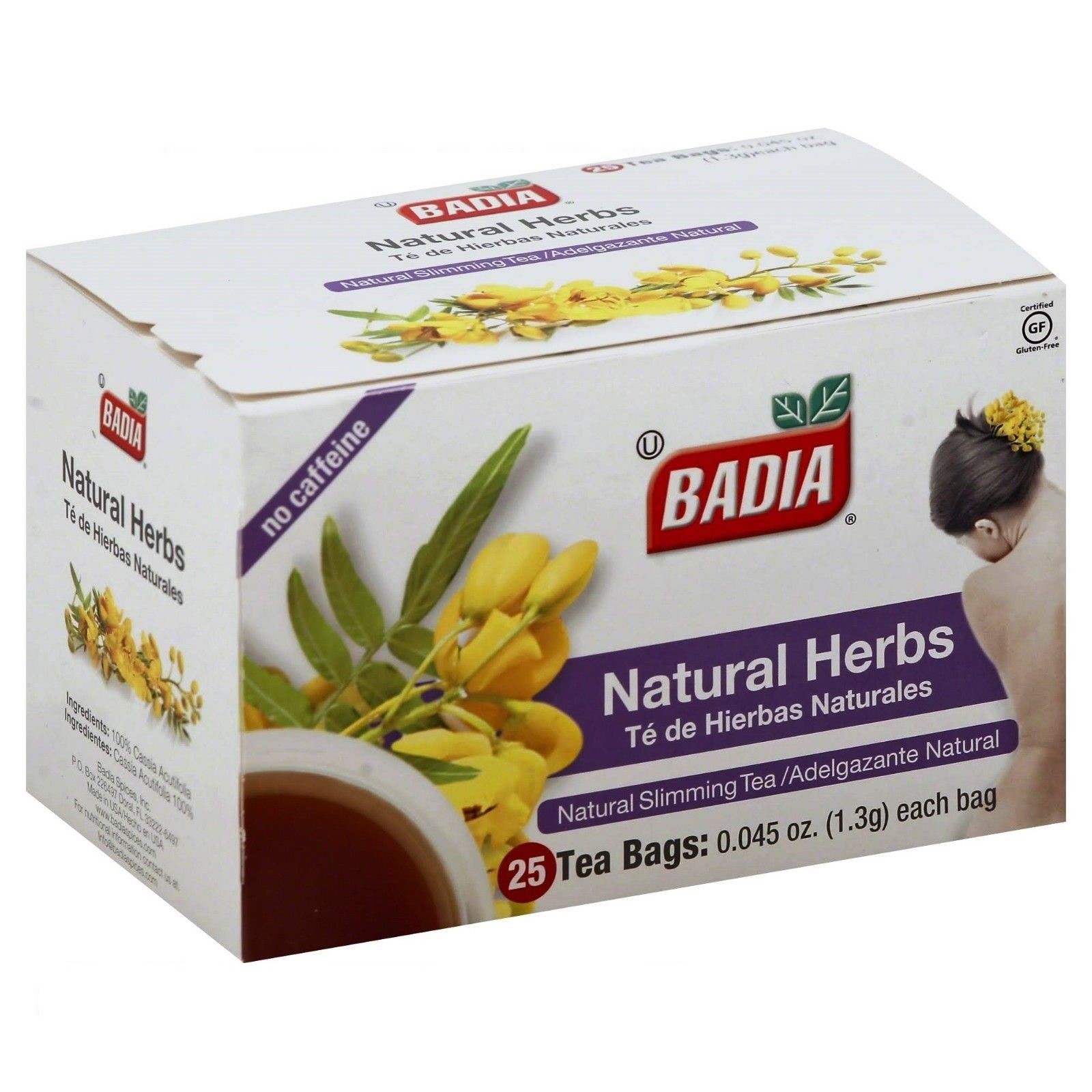 Badia-Natural Herbs Slimming/Slim Tea Lose Weight (1 Packs ) 25 tea bags