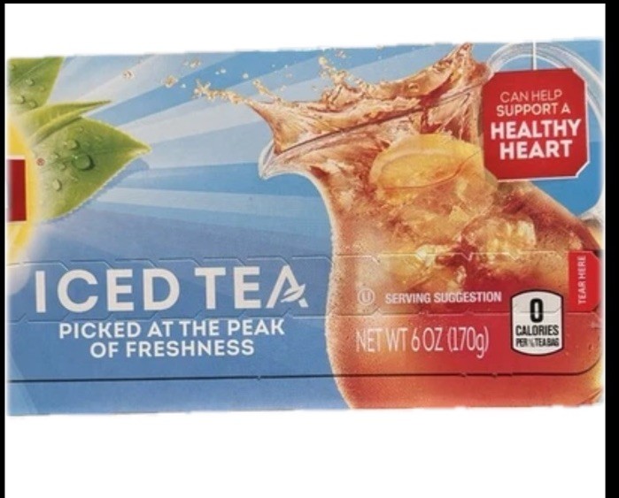 Lipton Iced Tea Bags Picked At The Peak of Freshness 6 oz (24 Count)