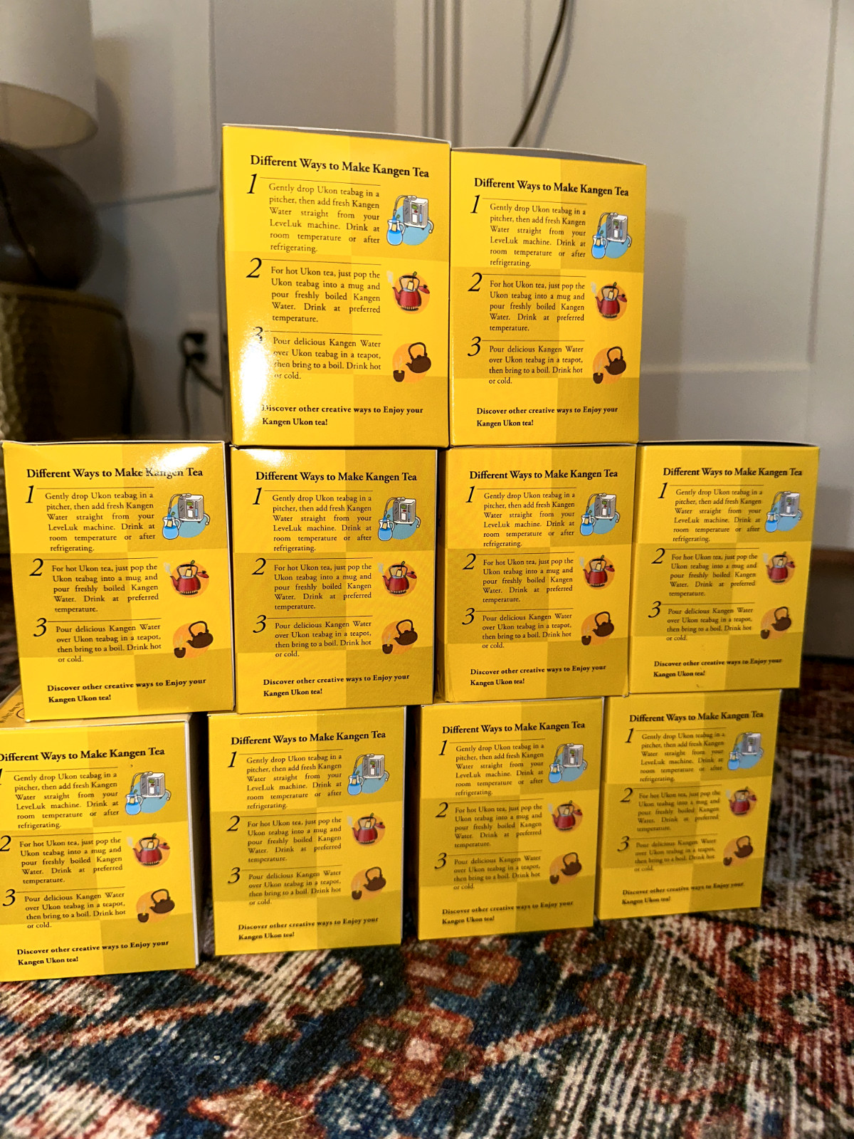 Kangen Ukon Tea [Expired: 04/2023] Sealed x 10 Boxes (60 Bags Per Box)