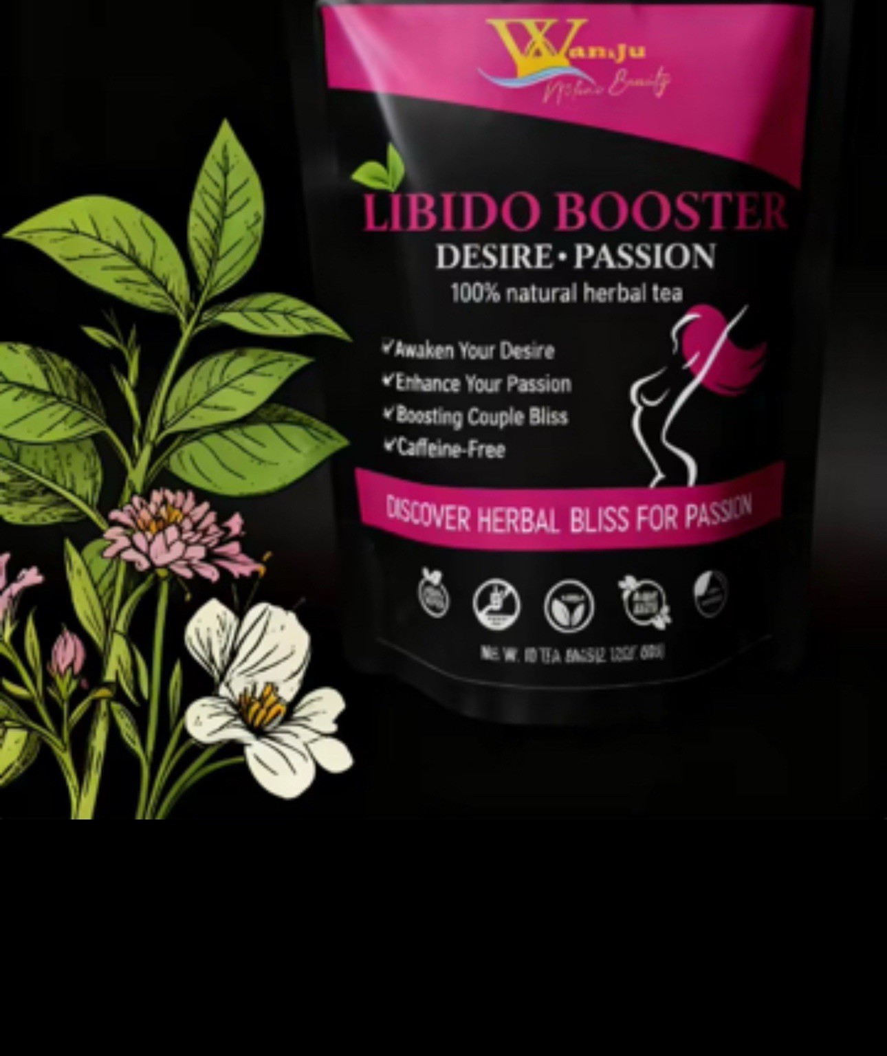 Women Libido Booster Desire-passion 100% natural herbal tea.