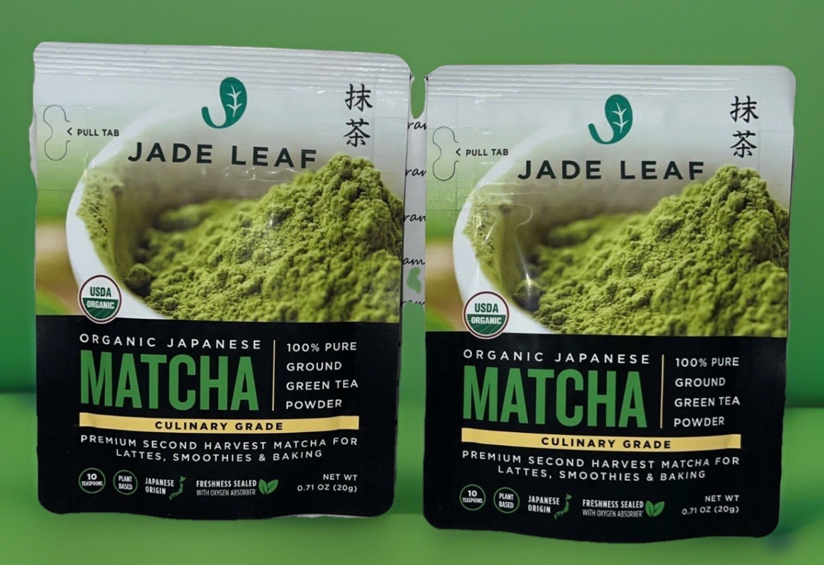 2 Pack Jade Leaf Organic Japanese Culinary Matcha Powdered Green Tea 2 X 20g