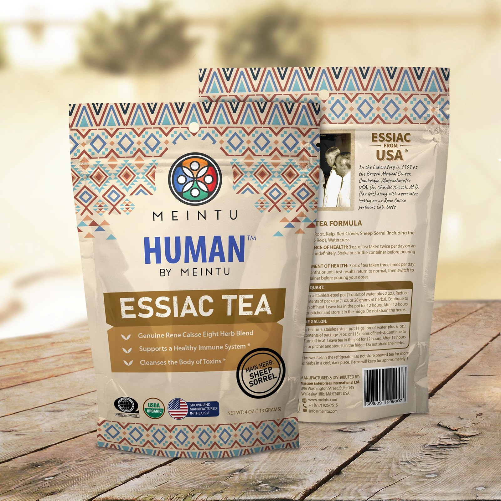 MEINTU Organic Essiac Tea 8 Herb Powder Formula Sheep Sorrel with 20% Root – …