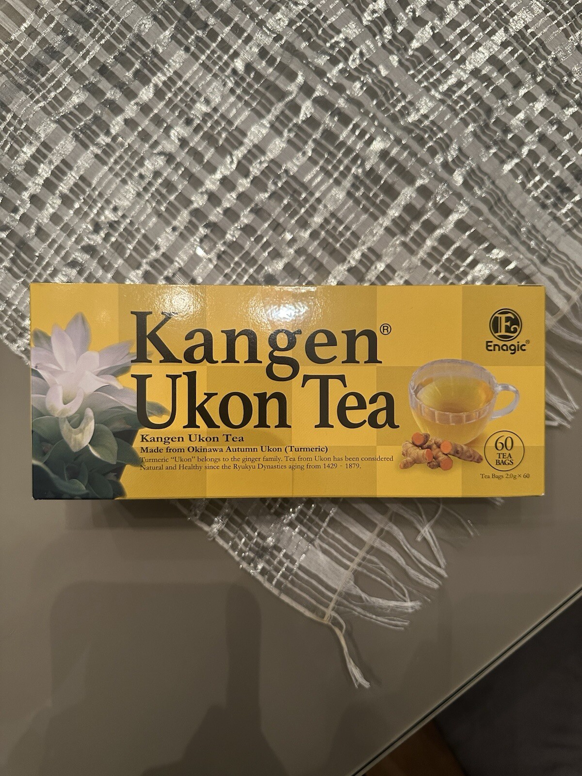Kangen Ukon Turmeric Tea Bags 100% Organic by Enagic  Sealed New