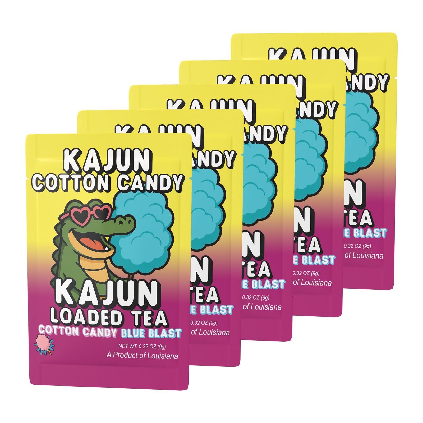 Kajun Loaded Tea Packets – Cotton Candy | + Blue 5-Pack