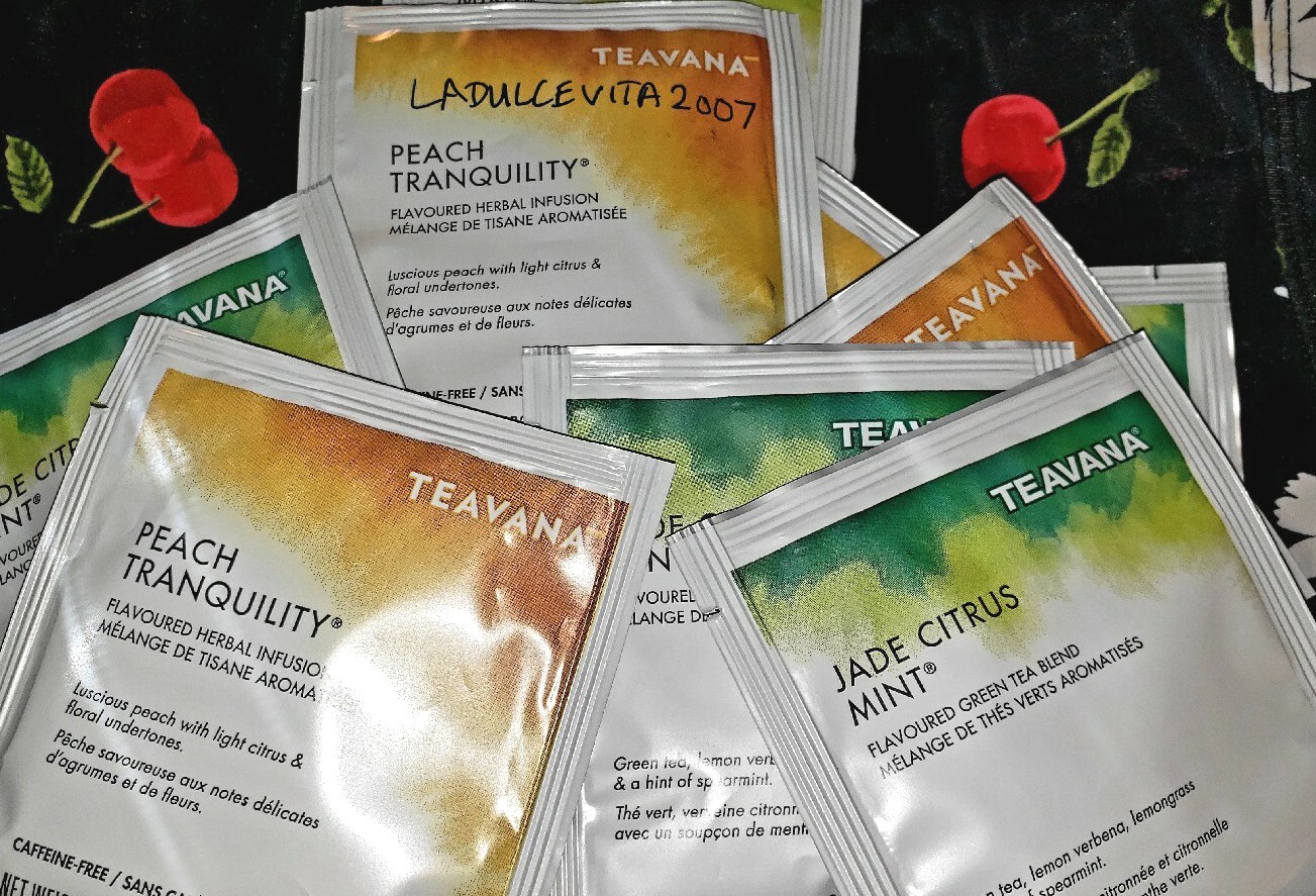 🌈STARBUCKS MEDICINE BALL TEAVANA JADE CITRUS MINT PEACH TRANQUILITY 10 TEA BAGS