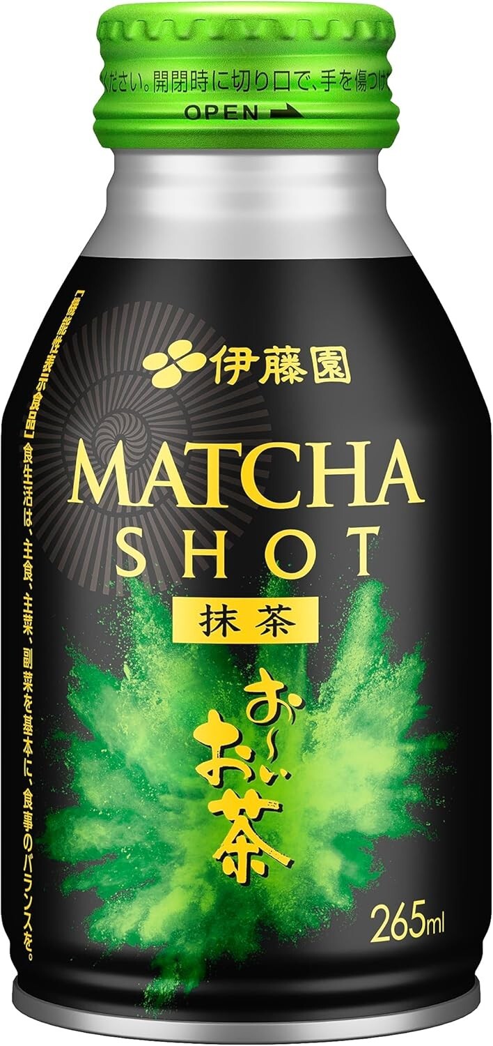 ITO EN Oi Ocha ” MATCHA SHOT ” 265ml × 24 Cans – Functional Green Tea Beverage