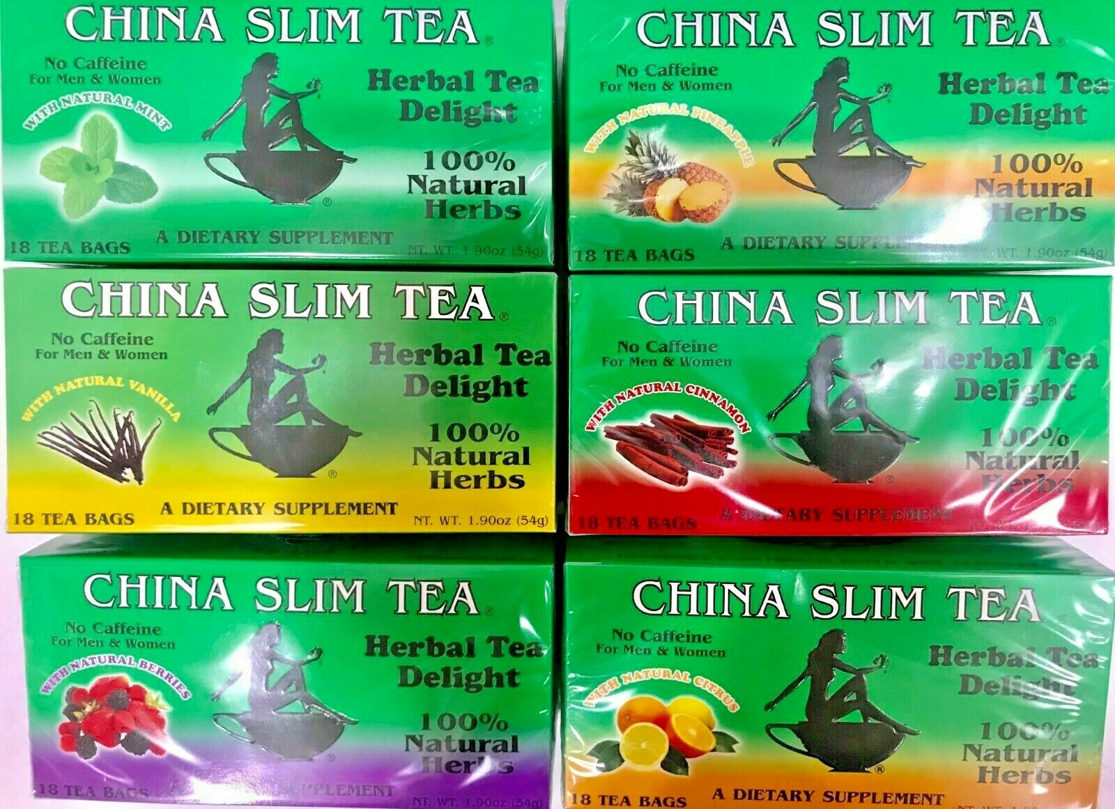 CHINA SLIM TEA Herbal Tea Delight Dietary Supplement (with NATURAL Flavors-herb)