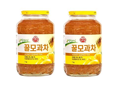 OTTOGI Honey Quince Tea 2 Glass Jars 35.3 oz. (1 kg) each
