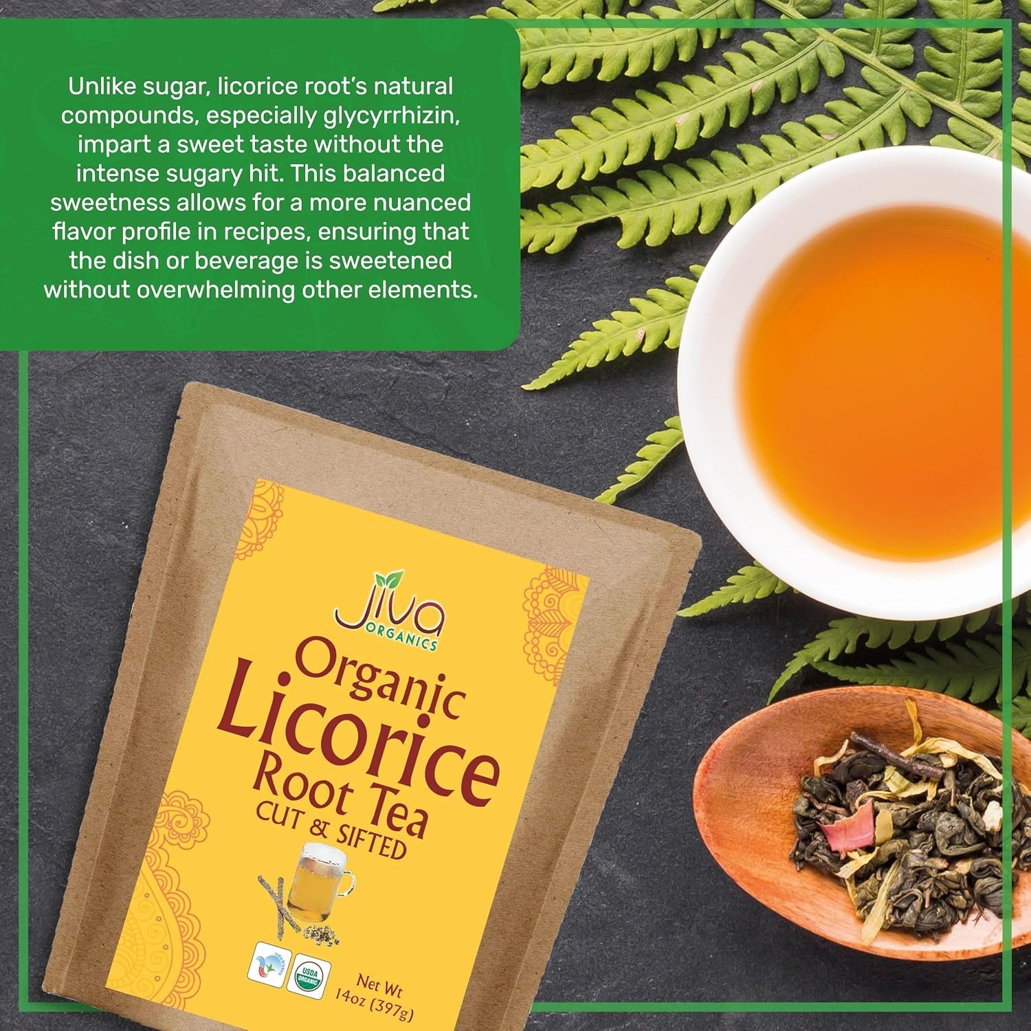 Organic Licorice Root Cut & Sifted Tea – 14 Oz for Natural Wellness