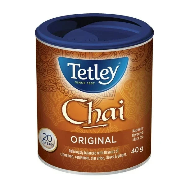 4 x Tetley Chai Original Speciality Tea 40g each – Canada FRESH