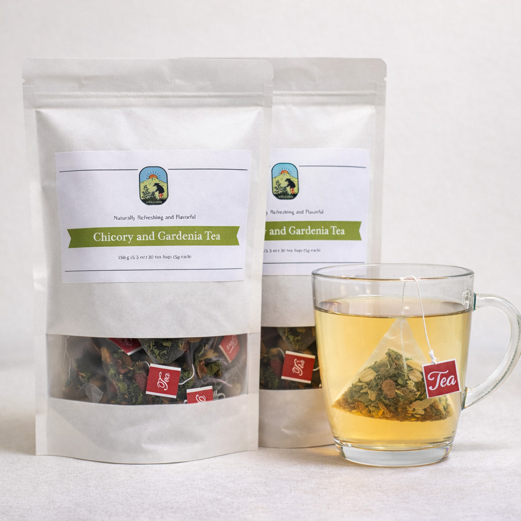Chicory and Gardenia Herbal Tea Liver, Kidney and Detox Cleaning Support 30 Bags