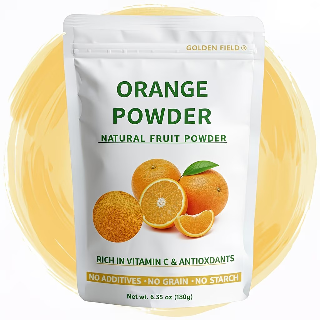 Orange Powder Pure Fruit Powder Sourced Carefully Selected Oranges No Additives
