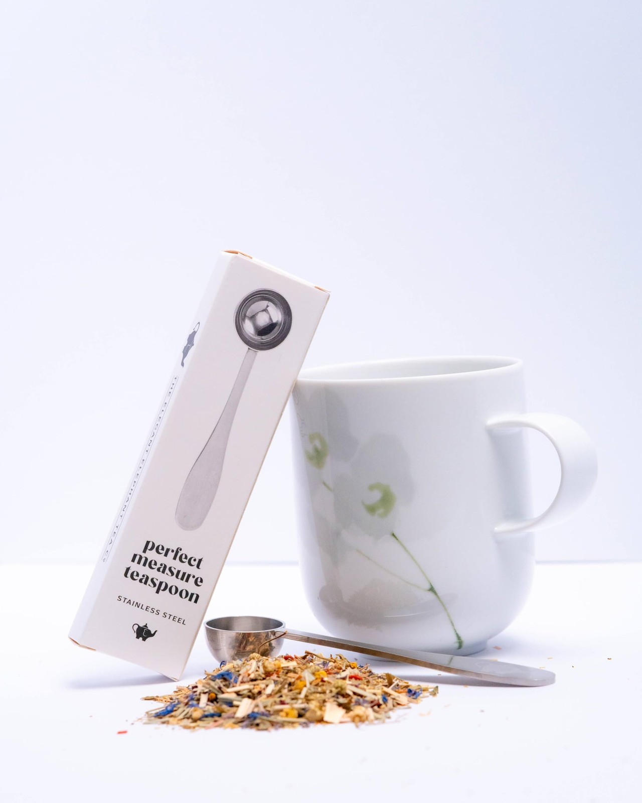 Perfect Scoop Loose Leaf Tea Spoon−18/8 Stainless Steel, teaspoon, Silver