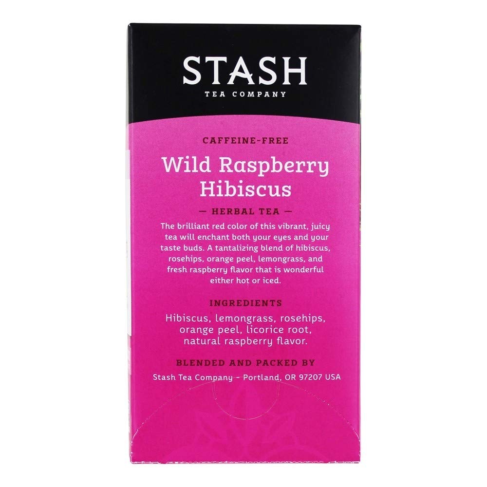 Stash Tea Wild Raspberry Hibiscus 20 Bags 20 Count (Pack of 1)