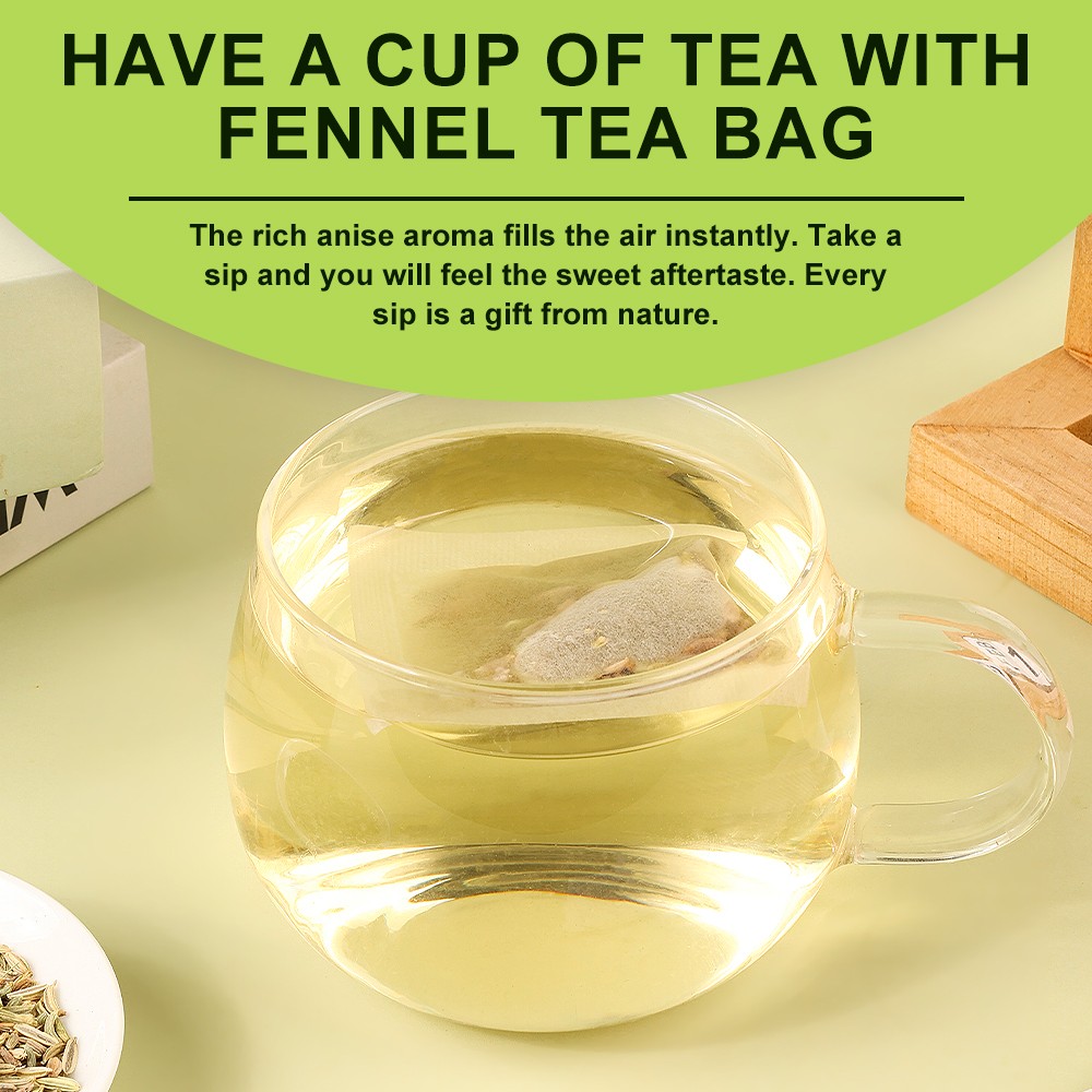 Premium Fennel Tea Bags, 120 Tea Bags. Made with natural whole fennel seeds