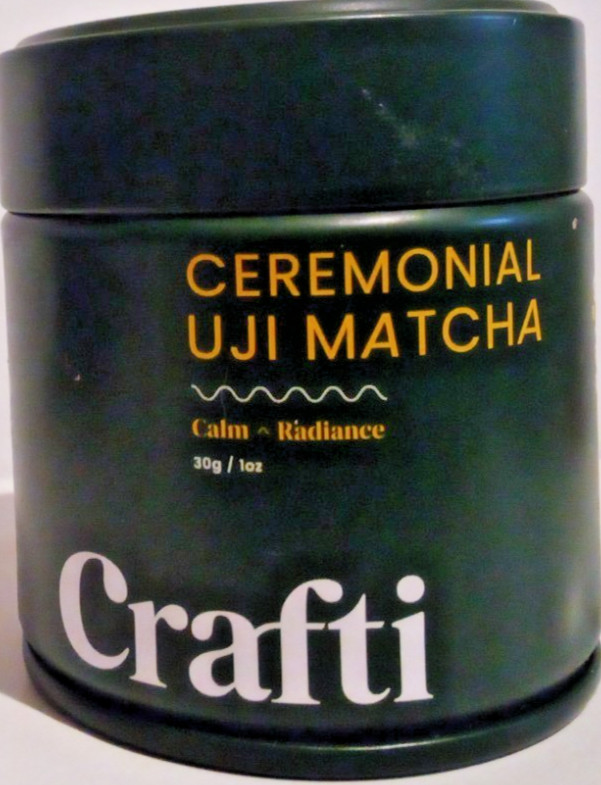 Crafti Ceremonial Grade Organic Matcha Powder 1 oz / 30 grams EXPIRATION 8/2026