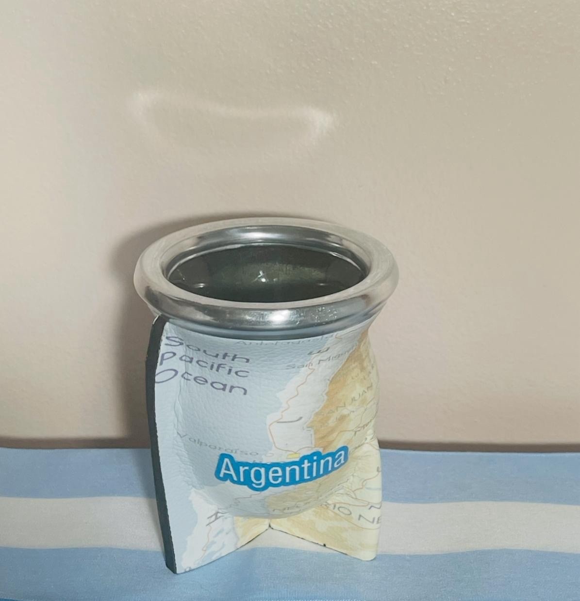 Mate cup yerba argentino – Argentina + bombilla straw Argentina