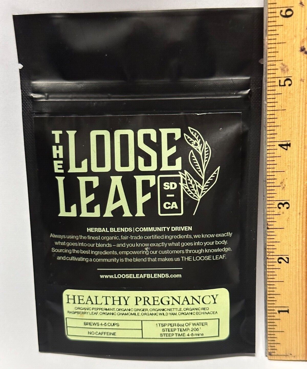 THE LOOSE LEAF / HEALTHY PREGNANCY TEA / HERBAL BLEND NO CAFFEINE