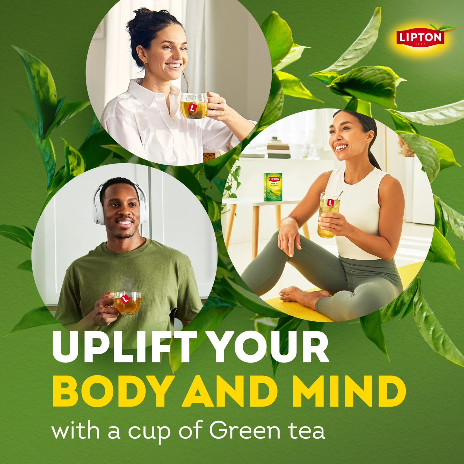 (Pack of 2)Lipton Signature Blend Green Tea Bags Unsweetened Hot/Iced Tea…..