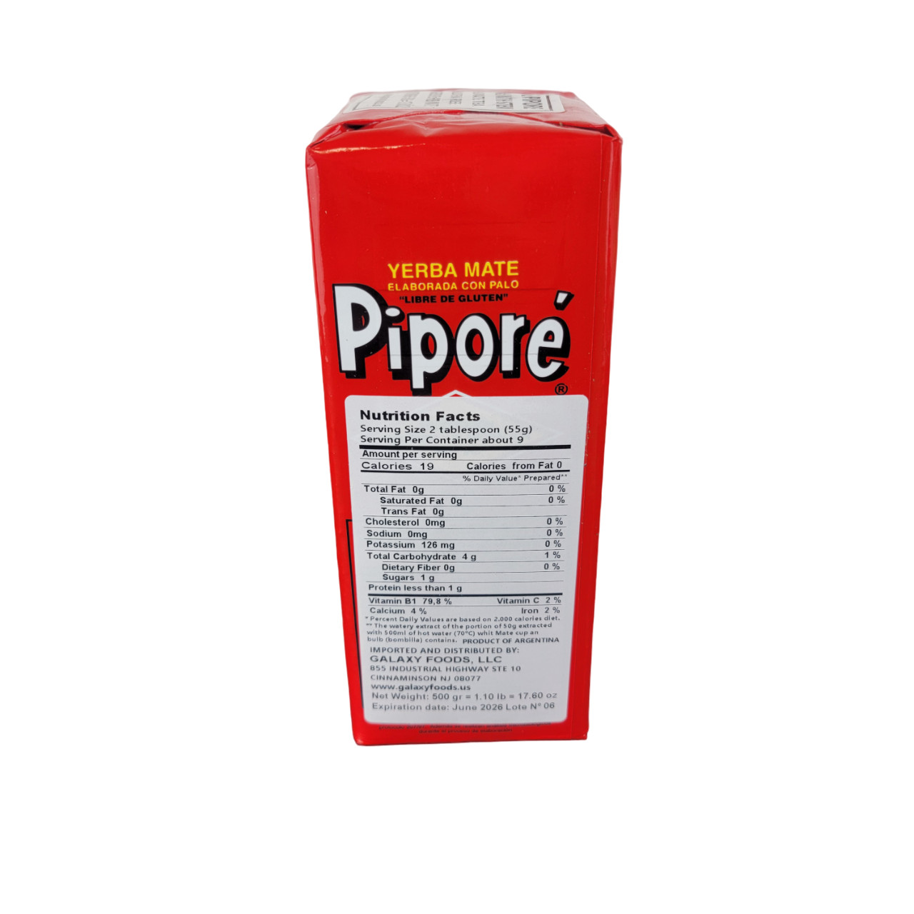 Pipore Yerba Mate Gluten Free Argentinian Tea 500g